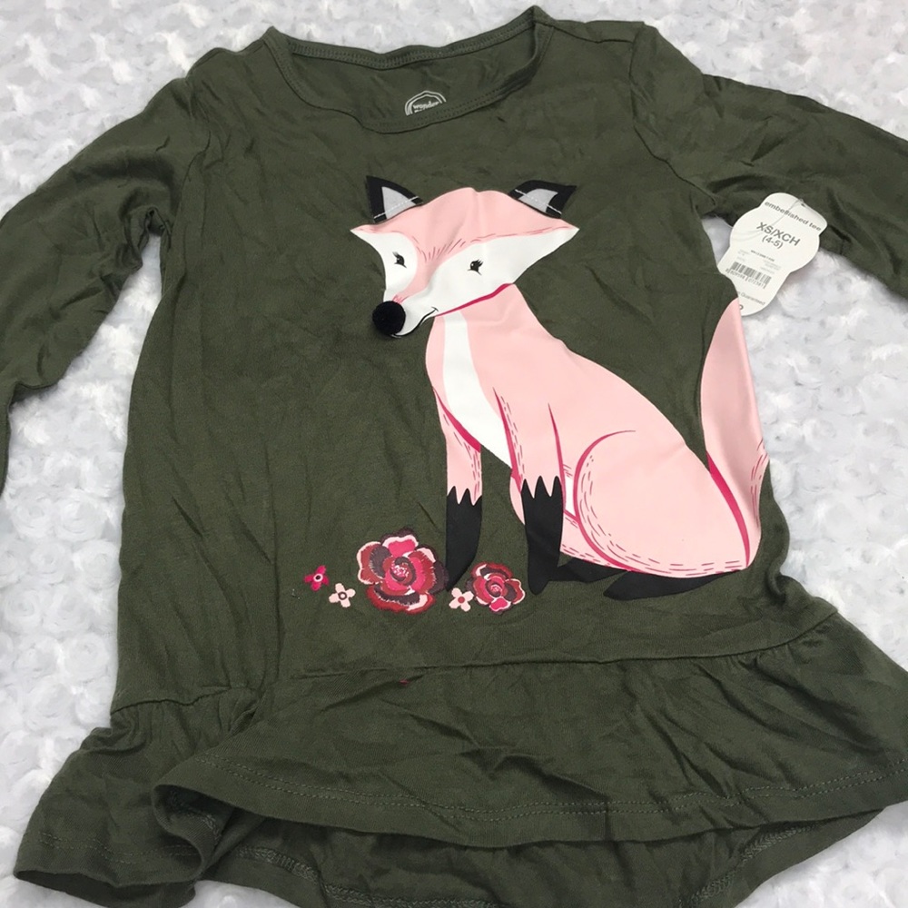 Long sleeve Fox Top size XS 4/5